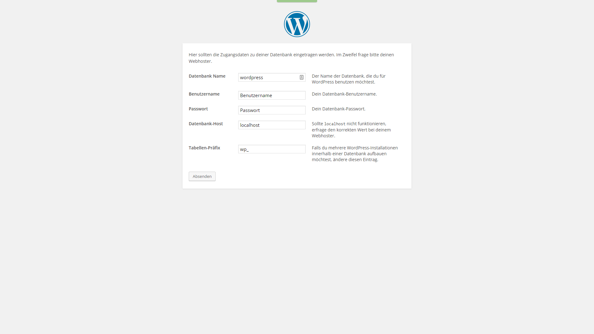 Wordpress Datenbank